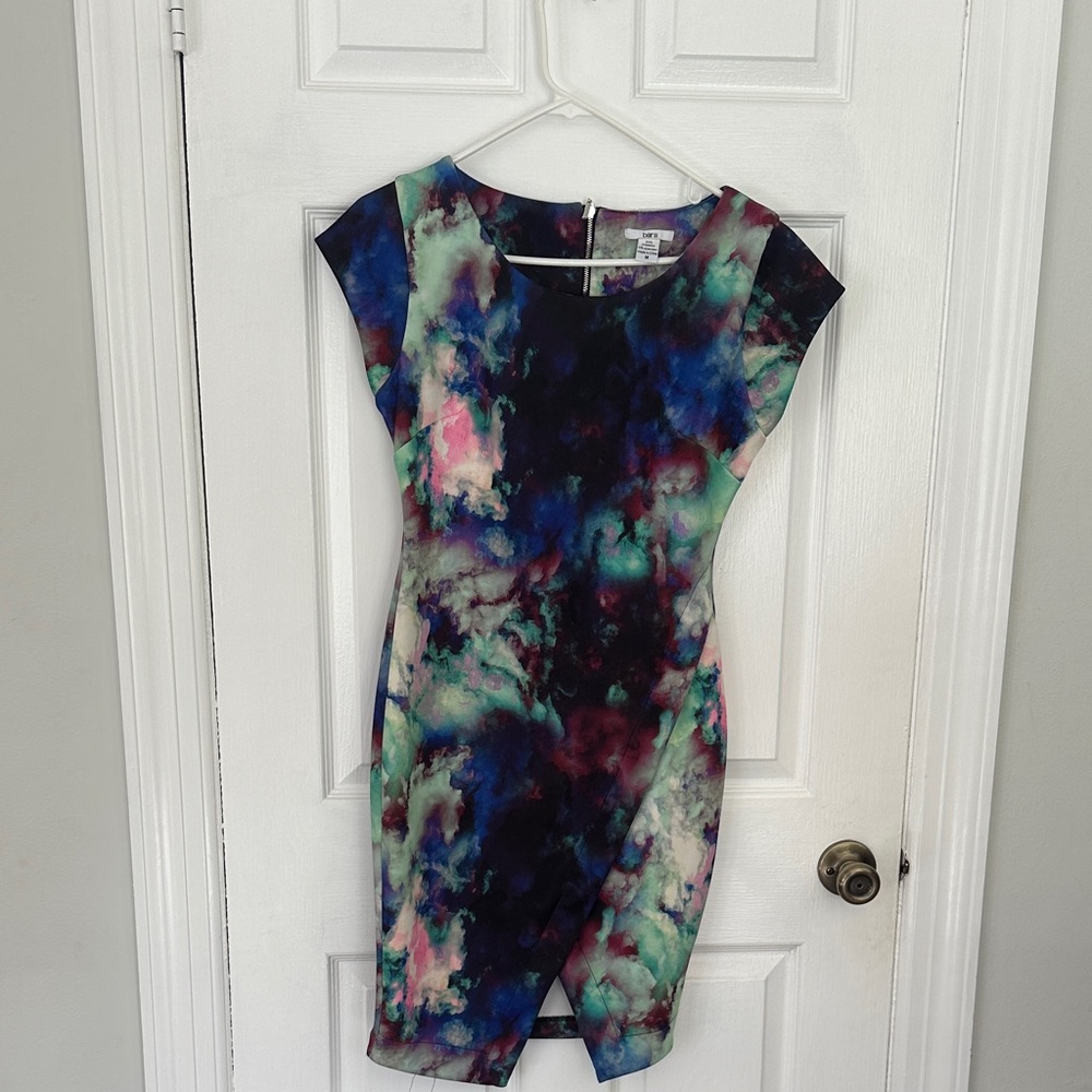 Bar III Multicolor Abstract Dress